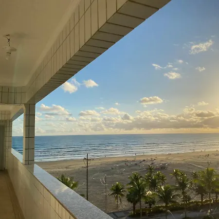 Pe Na Areia Canto Do Forte, Wi-Fi,Estacionamento Praia Grande  Exterior photo